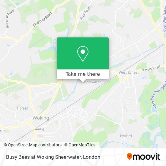 Busy Bees at Woking Sheerwater map