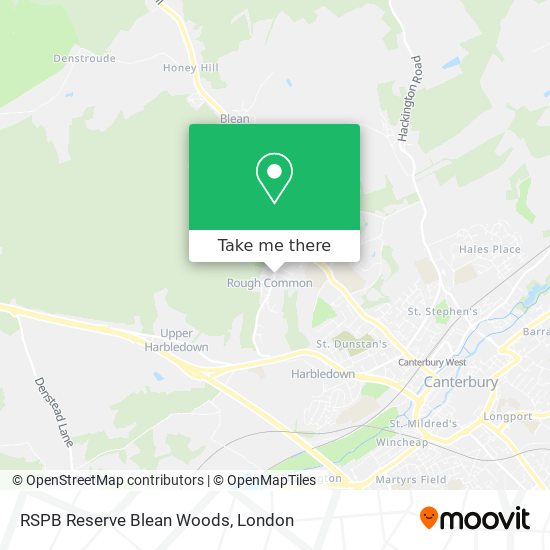 RSPB Reserve Blean Woods map