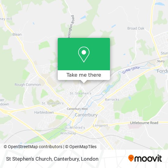 St Stephen's Church, Canterbury map