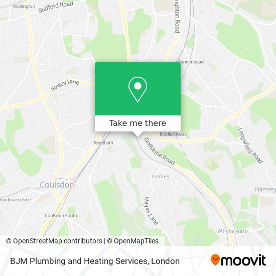 BJM Plumbing and Heating Services map