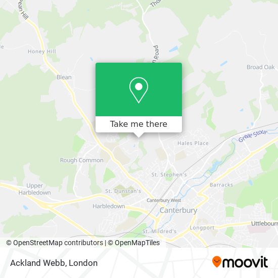 Ackland Webb map