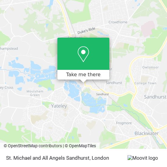 St. Michael and All Angels Sandhurst map
