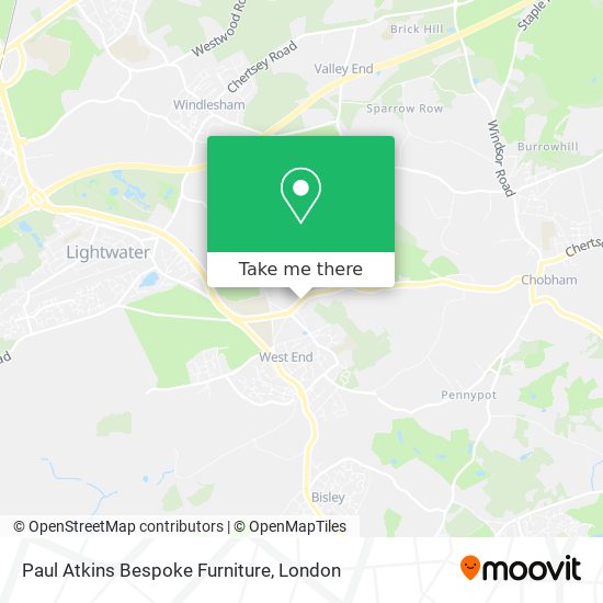 Paul Atkins Bespoke Furniture map