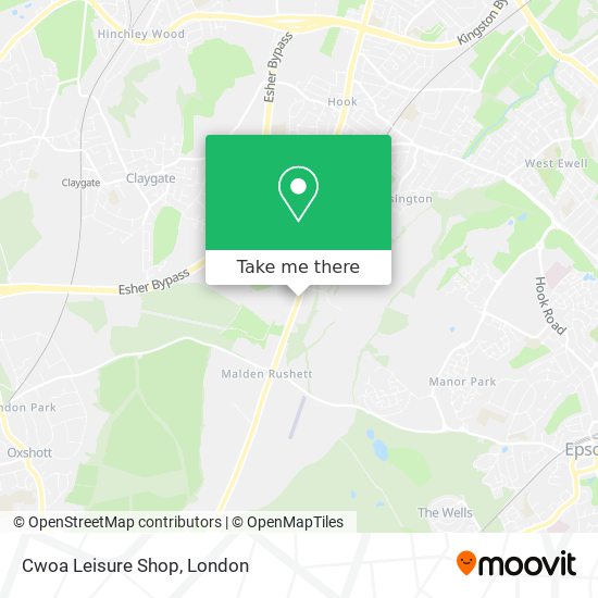 Cwoa Leisure Shop map