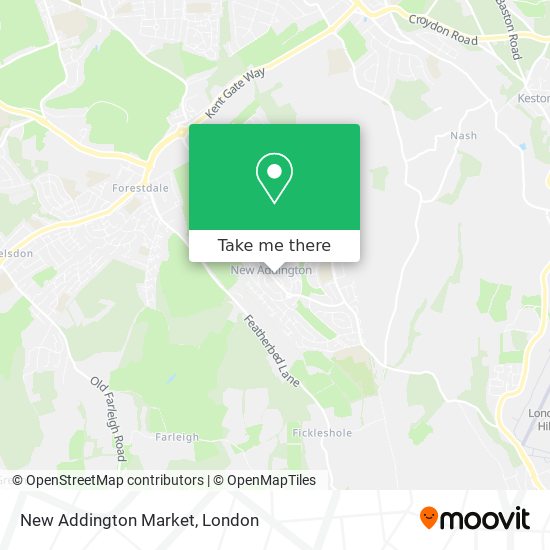 New Addington Market map