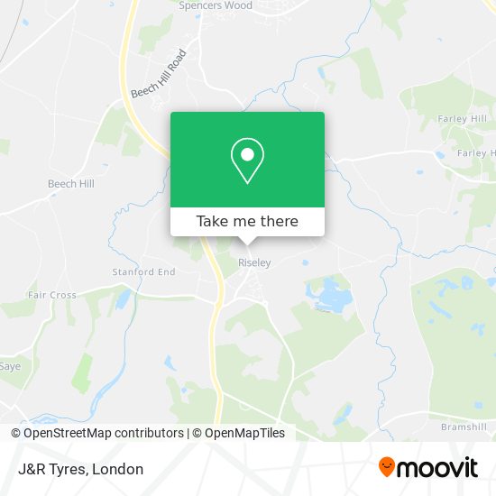 J&R Tyres map