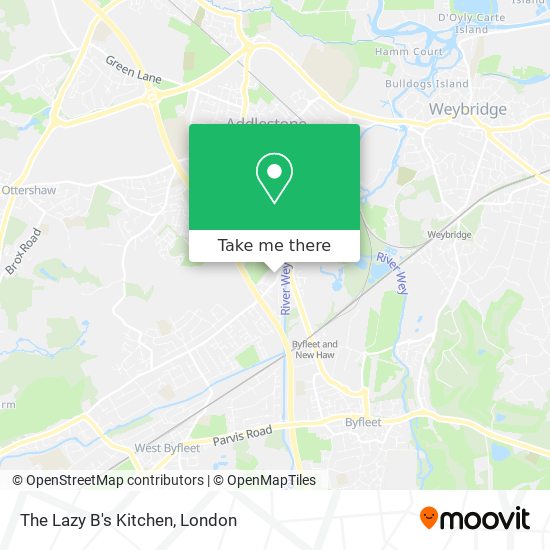 The Lazy B's Kitchen map
