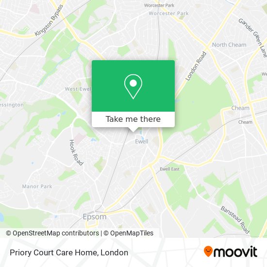 Priory Court Care Home map