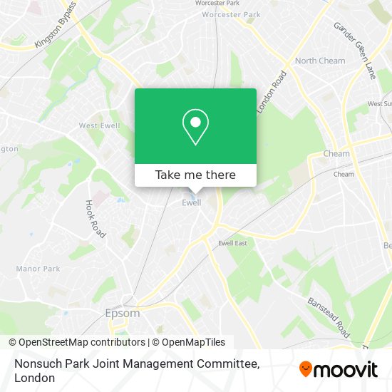 Nonsuch Park Joint Management Committee map