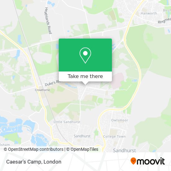 Caesar's Camp map