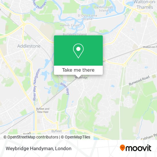 Weybridge Handyman map