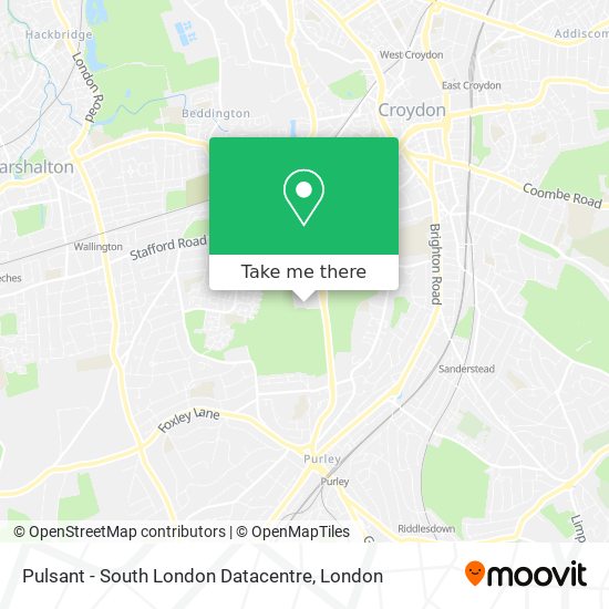 Pulsant - South London Datacentre map