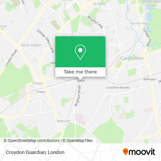 Croydon Guardian map