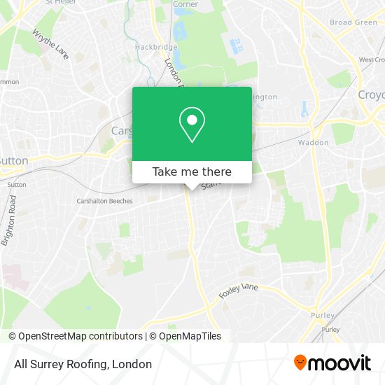 All Surrey Roofing map