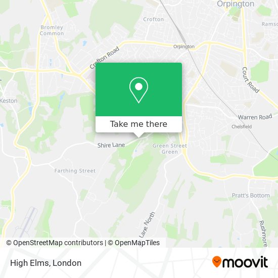 High Elms map
