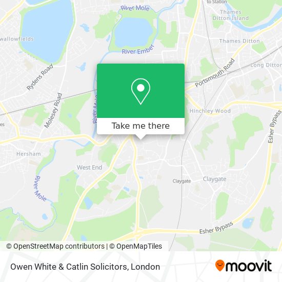 Owen White & Catlin Solicitors map