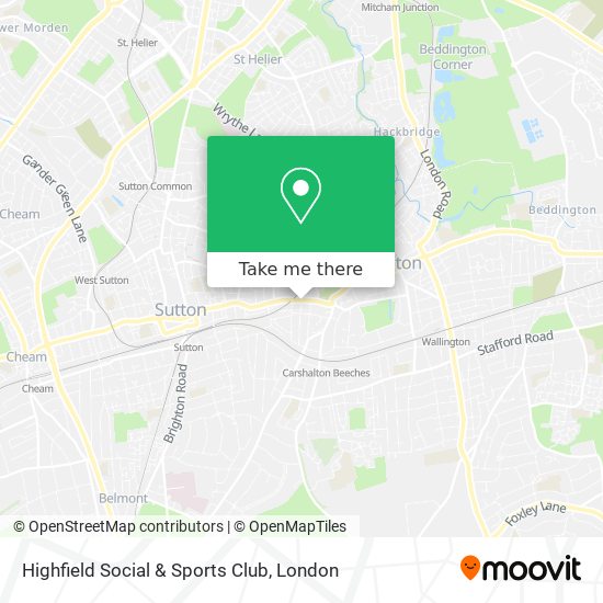 Highfield Social & Sports Club map