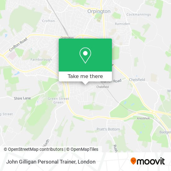 John Gilligan Personal Trainer map