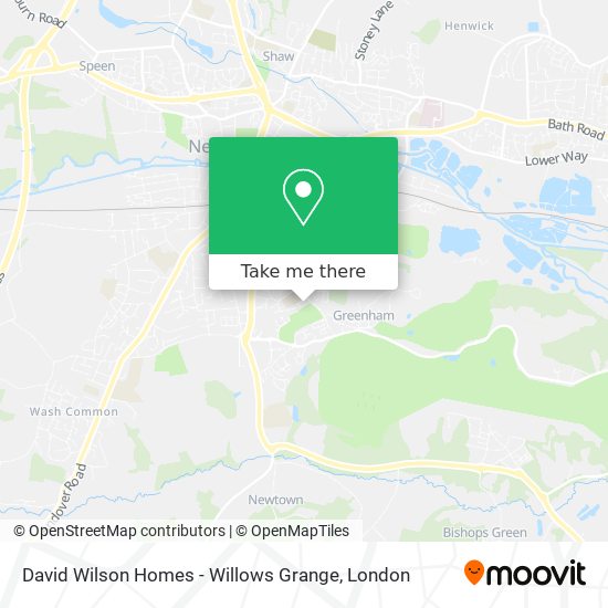 David Wilson Homes - Willows Grange map