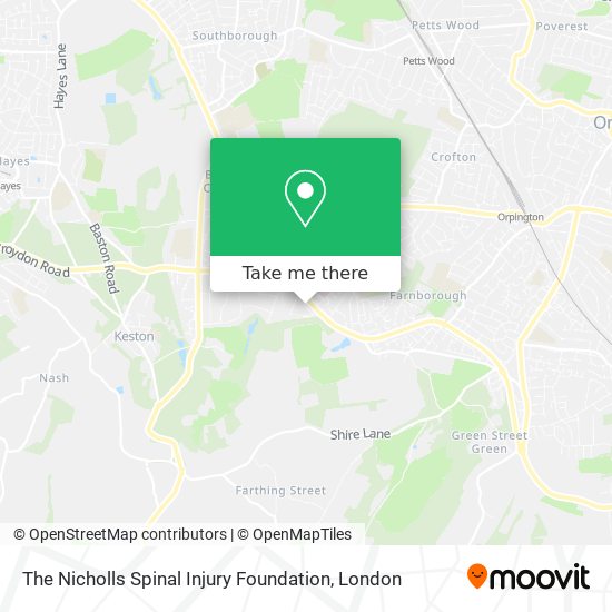 The Nicholls Spinal Injury Foundation map