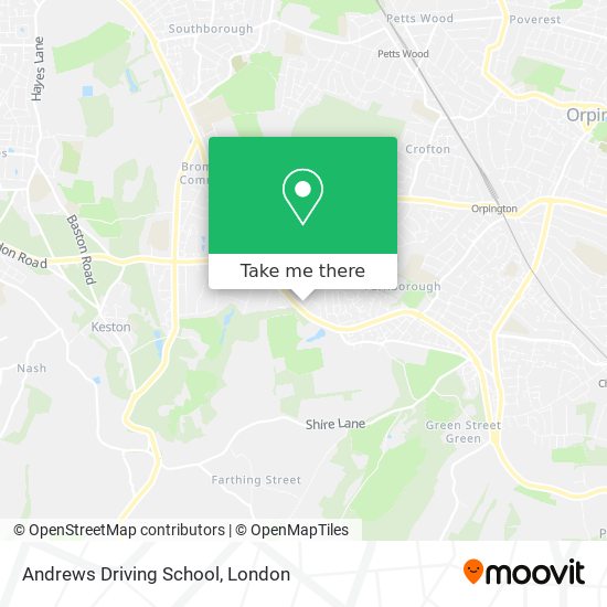 Andrews Driving School map