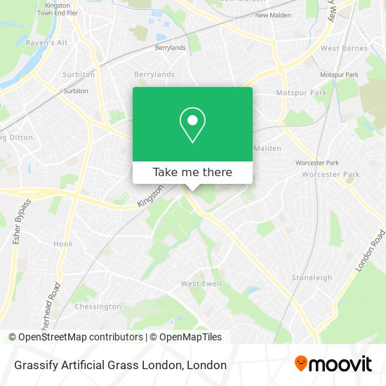 Grassify Artificial Grass London map
