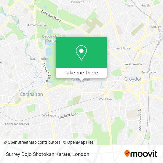 Surrey Dojo Shotokan Karate map