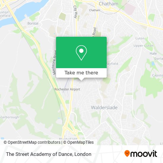 The Street Academy of Dance map