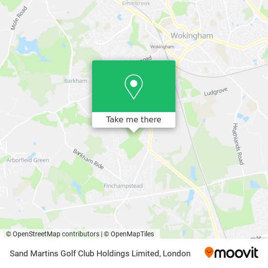 Sand Martins Golf Club Holdings Limited map