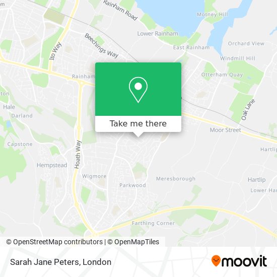 Sarah Jane Peters map