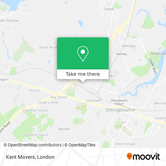 Kent Movers map