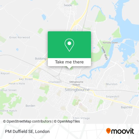 PM Duffield SE map