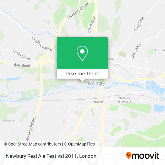Newbury Real Ale Festival 2011 map