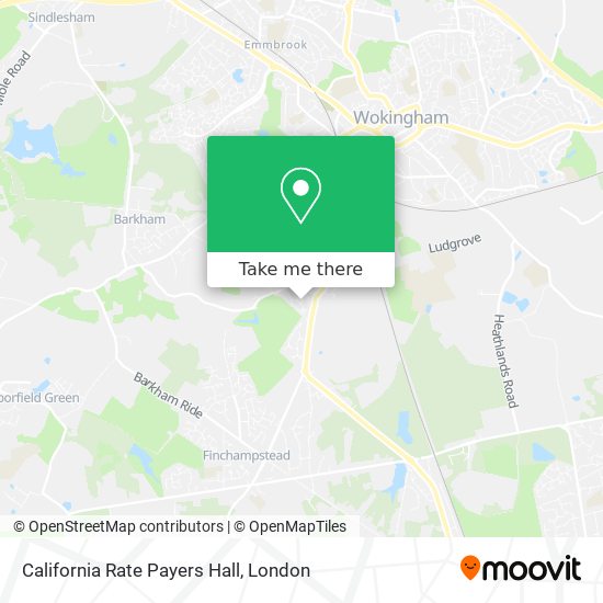 California Rate Payers Hall map