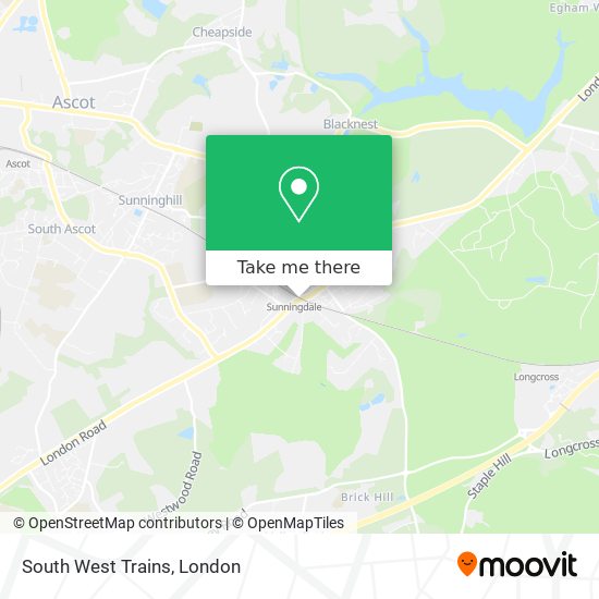 South West Trains map