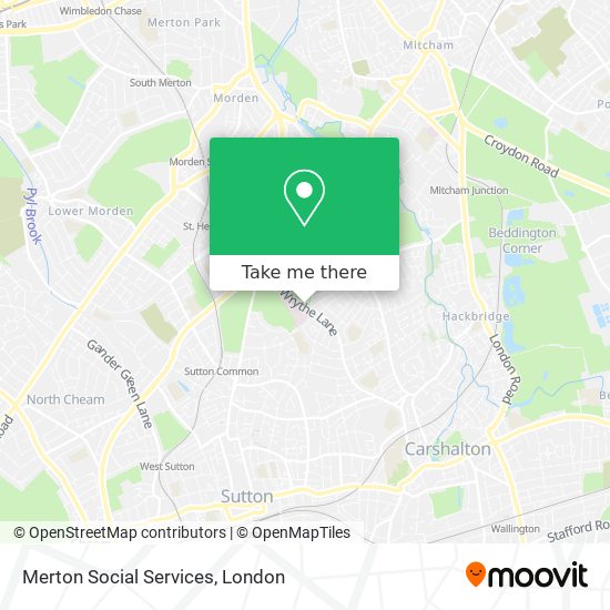 Merton Social Services map