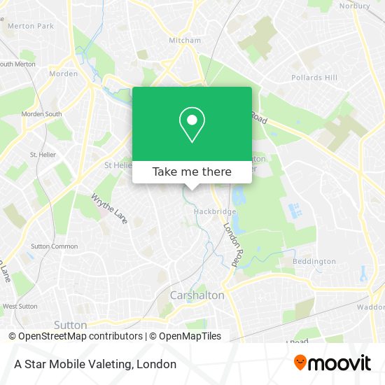 A Star Mobile Valeting map