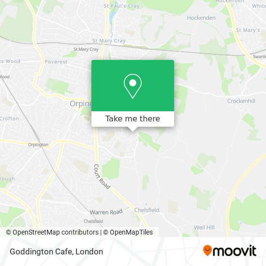 Goddington Cafe map