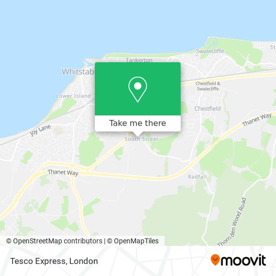 Tesco Express map