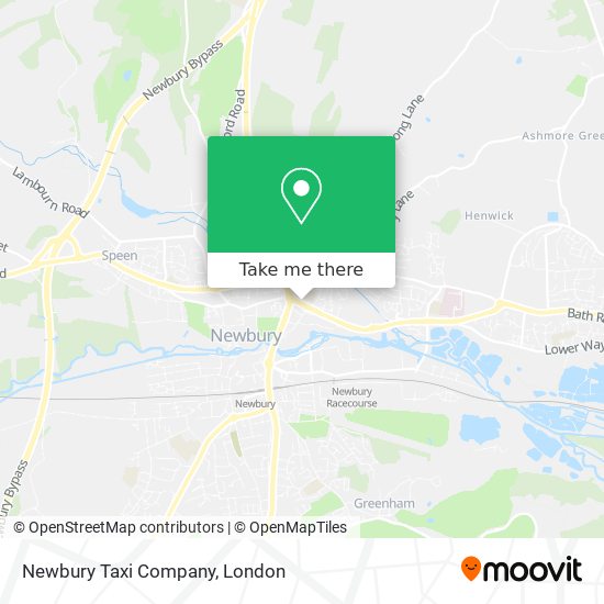 Newbury Taxi Company map