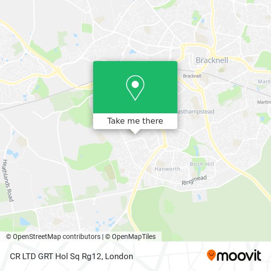 CR LTD GRT Hol Sq Rg12 map