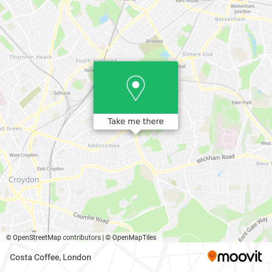 Costa Coffee map