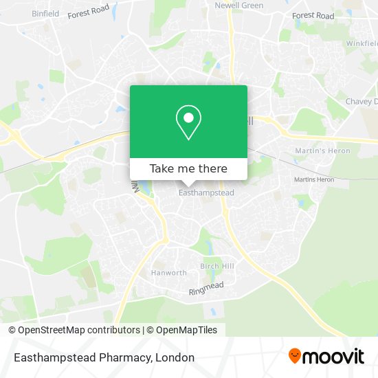 Easthampstead Pharmacy map