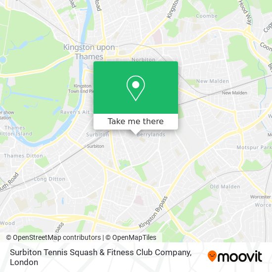 Surbiton Tennis Squash & Fitness Club Company map