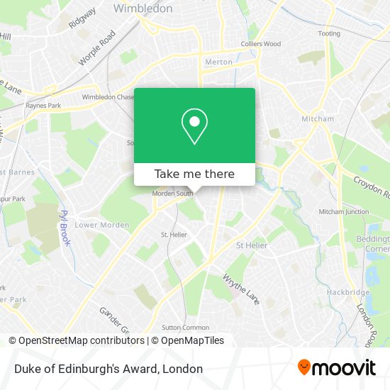 Duke of Edinburgh's Award map