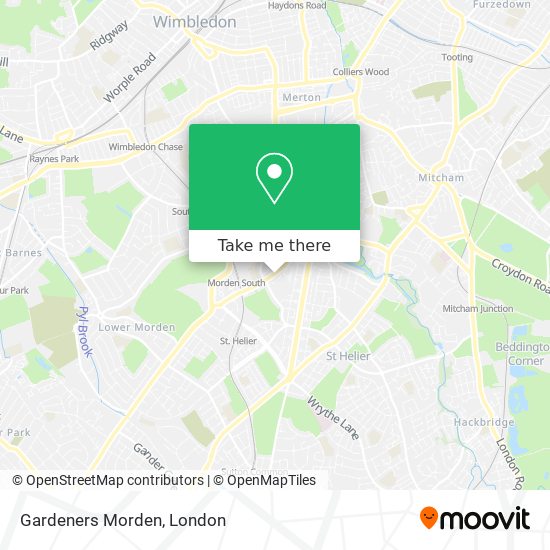 Gardeners Morden map