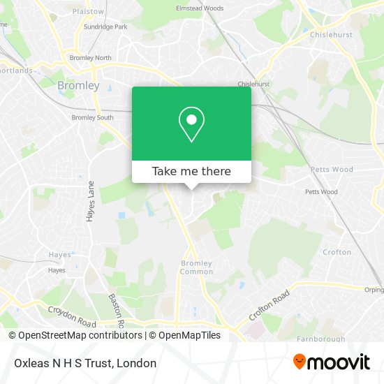 Oxleas N H S Trust map