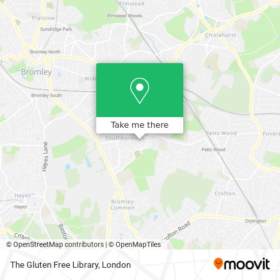 The Gluten Free Library map