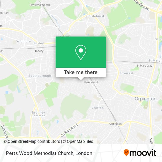 Petts Wood Methodist Church map