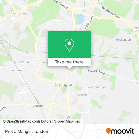 Pret a Manger map